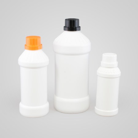 Plastic juice bottles in HDPE